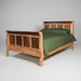 Amish Cornwell Bed Two Tone: Base: Wormy Maple - Natural, Panels: Walnut - Natural