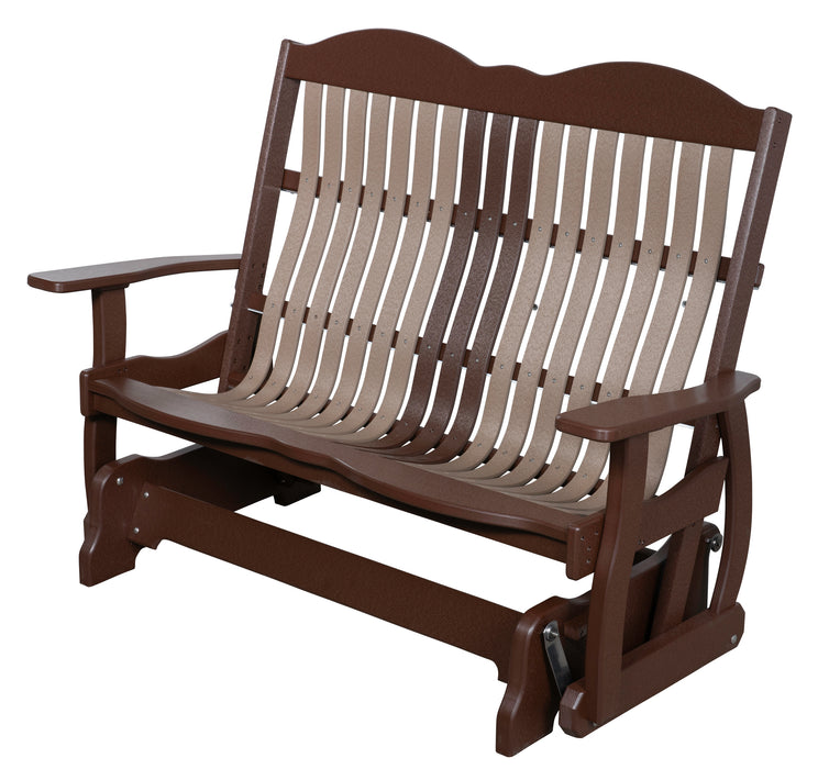 Amish Cottage Lite Polybent 4' Glider - E-Mar Backyard - Amish Made 4' Polybent Glider