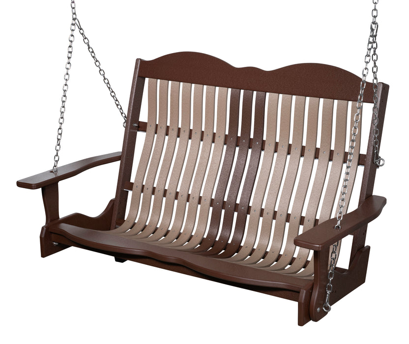 Amish Cottage Lite Polybent 4' Swing - E-Mar Backyard - Amish Made Polybent 4' Swing