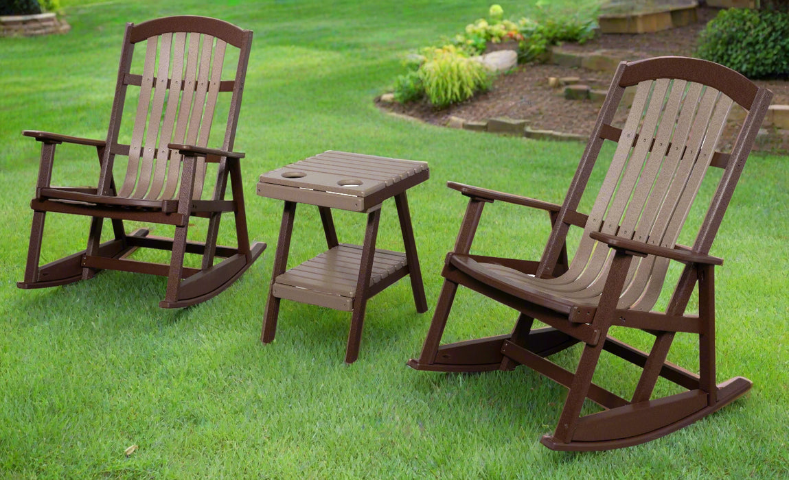 Amish Cottage Lite Polybent Rocking Chair - E-Mar Backyard - Amish Made Polybent Rocking Chair 1