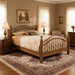Amish Country Double Bow Spindle Bed with Cannonball Bed Posts 
