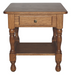 Amish Country End Table - Amish Traditional End Table - Solid Oak  End Table - Ashery Woodworking