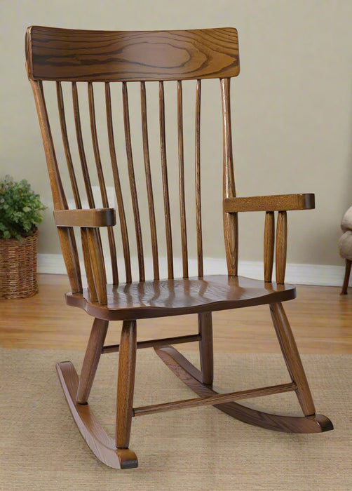 Amish Country Rocking Chair - Comb Back Adult Rocking Chair
