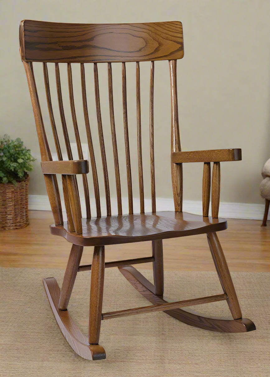 Amish Country Rocking Chair - Comb Back Adult Rocking Chair