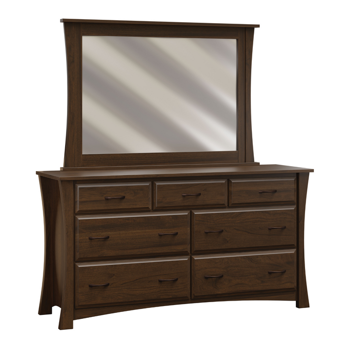 Amish Cove Low Dresser With Mirror Option Dressers Contemporary