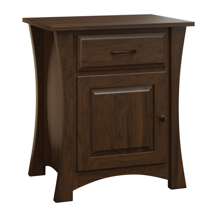 Amish Cove 1-Door Nightstand Nightstands With Doors Contemporary