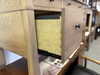Amish Craftsman Double Pedestal Desk - Solid Oak Amish Desk - Flip Down Keyboard Drawer - OCS-121 Smoke 2
