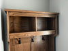 Amish Cubby Top Hall Seat Front Facing