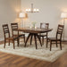 Amish Cynergy Modern Single Pedestal Table - 36" x 48" - Sap Cherry FC Earthtone Stain - In-Dining Room Photo