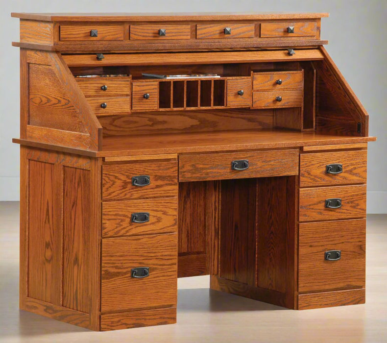 Amish Mission Deluxe Rolltop Desk Rolltop Desks Mission