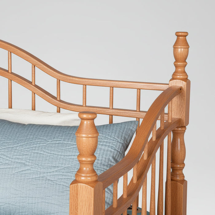 Amish Double Bow Victorian Bed