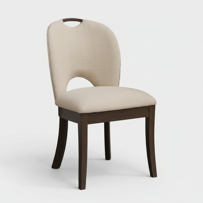 Amish Dove Fabric Dining Chair - Fully Upholstered Amish Dining Chair - Y&M Chair