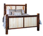 Amish Durango Reclaimed Barnwood/Aspen Wood Post Bed - Queen Size - Amish Reclaimed Barnwood Bed 1