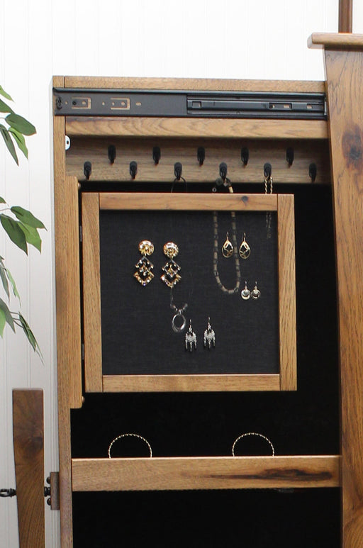 Amish ERD Trenton Shaker Jewelry Cheval Mirror Earring Screen