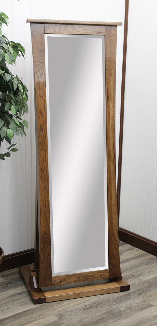 Amish ERD Trenton Shaker Leaner Jewelry Mirror
Sliding Mirror (Slides To The Right Standard)
Hinged Earring Door
11 Hook Necklace Board