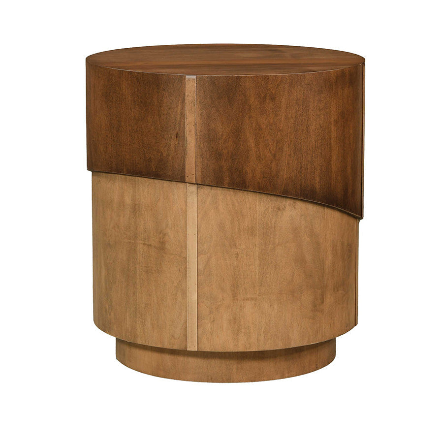 Amish Modern Round Eclipse End Table