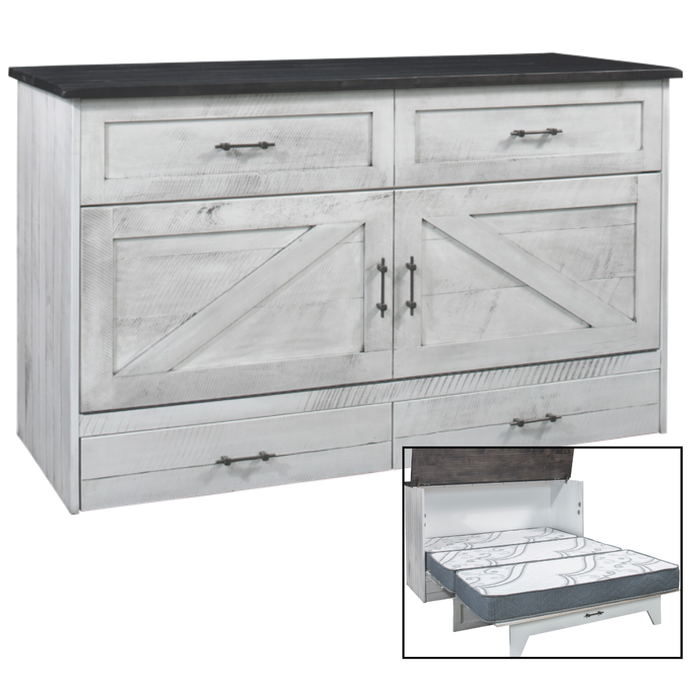 Amish Eldridge Farmhouse Murphy Cabinet Hide-A-Bed