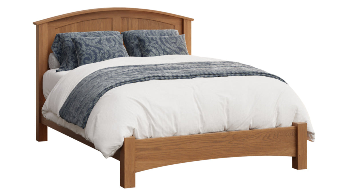 Amish Elite Arched Panel Bed