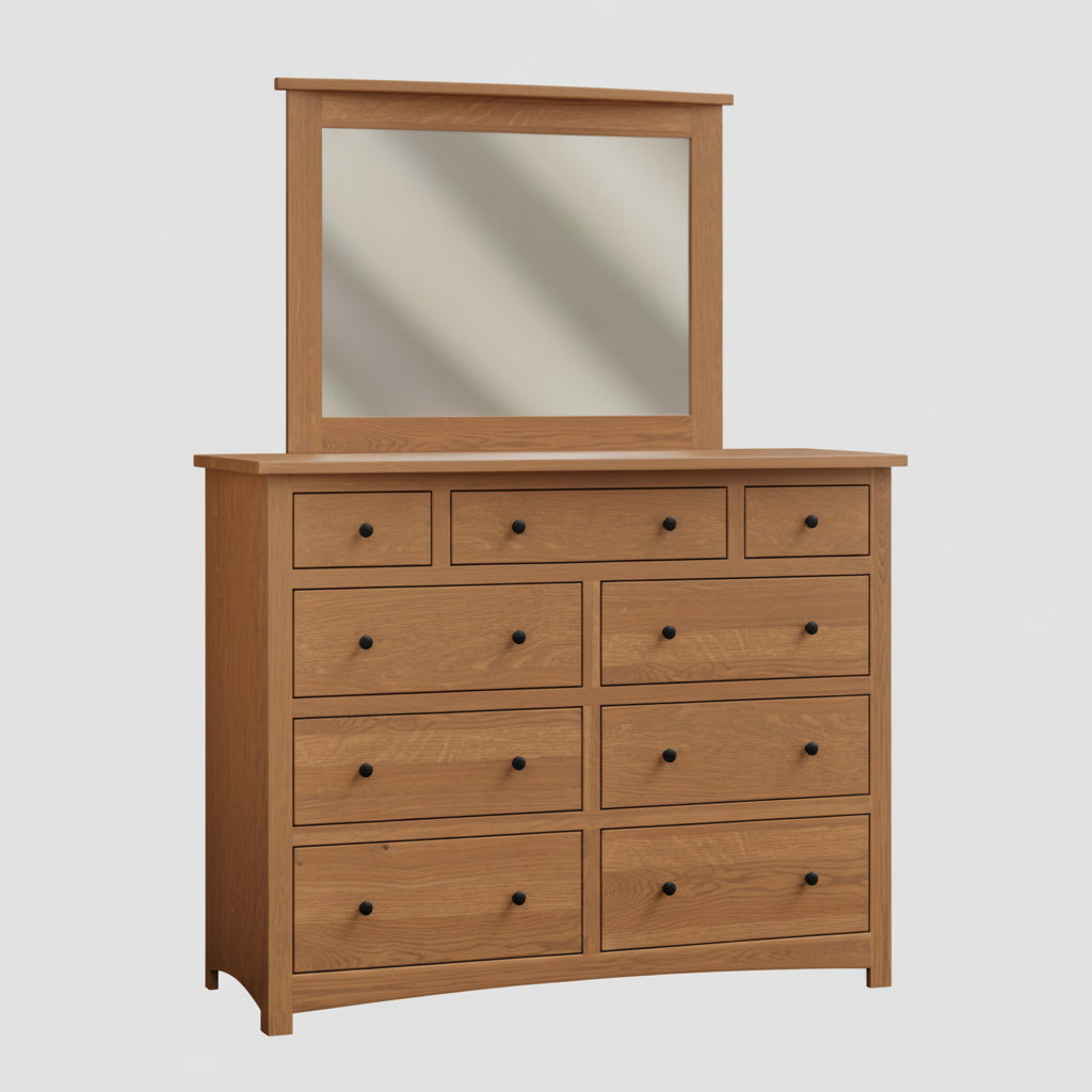Amish Elite Buckeye Dresser Shaker Style Quick Ship