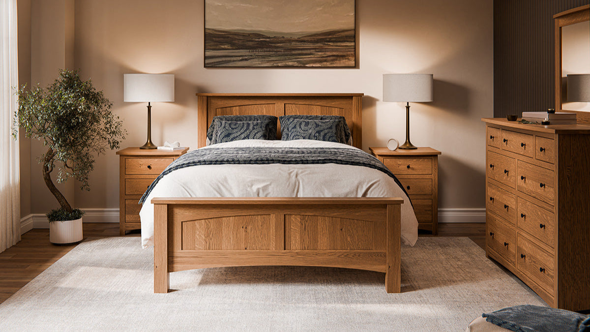 Amish Elite Buckeye Quick Ship Bedroom Set by Elite Woodworking J&L