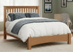Amish Elite Buckeye Slat Bed with Low Footboard Shaker Slat Style Quick Ship