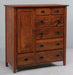 Amish Elkins Gentleman's Chest in Golden Brown Stain on Rustic QSWO