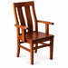 Amish Emerson Dining Chair - Emerson Woodcraft - Contemporary Amish Dining Chair - Solid Oak - Arm Chair