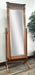 Amish Eminence Jewelry Cheval Mirror
- Sliding Mirror (Slides To The Right Standard)
- Hinged Earring Door (Not Shown)
- 11 Hook Necklace Board
- 1st Shelf: 3 Ring Slots
- 2nd Shelf: 3 Dividers
- 3rd Shelf: 4 Dividers
- Bottom Shelf: 1 Divider