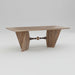Amish Euclid Trestle Dining Table - Amish Contemporary Modern Trestle Dining Table - Amish Solid Maple Dining Table