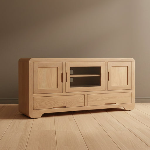 Europa Tv Stand Amish Made by Ashery Oak Contemporary Tv Stand Style