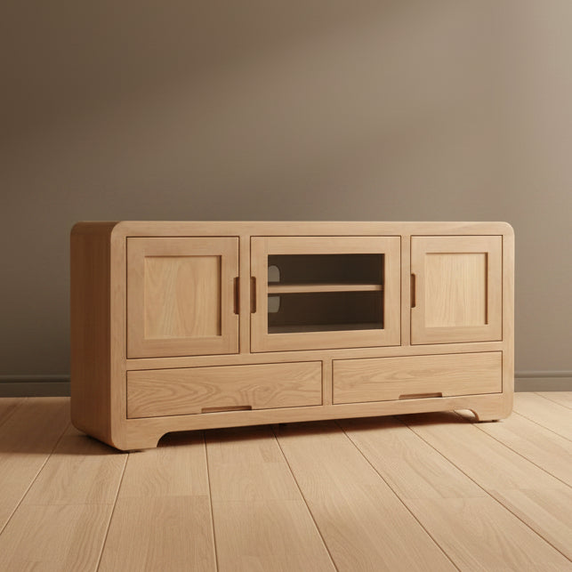 Europa Tv Stand Amish Made by Ashery Oak Contemporary Tv Stand Style