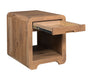 Amish Europa End Table with Drawer Extended