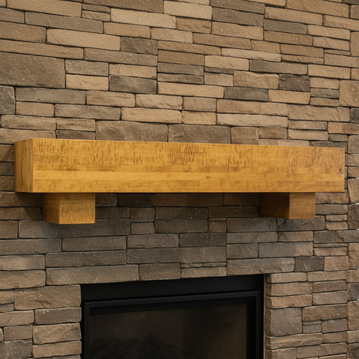 Amish Farmhouse Fireplace Mantel Shelf Oversized 12" Thickness