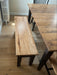 Amish Shaker Leg Bench 102 Fruitwood Hickory