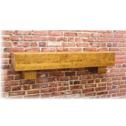 Amish Fireplace Mantel Beam Shelf Solid Wood 
