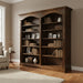 Amish Fluted Arched Double Bookcase Cathedral Traditional Style
