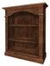 Amish Fluted Column Bookcase available in multiple sizes Traditional Style in Boston Stain on Brown Maple Wood