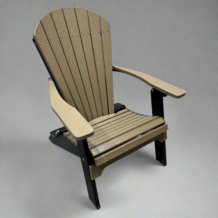 Amish Folding Poly Outdoor Furniture Adirondack Chair