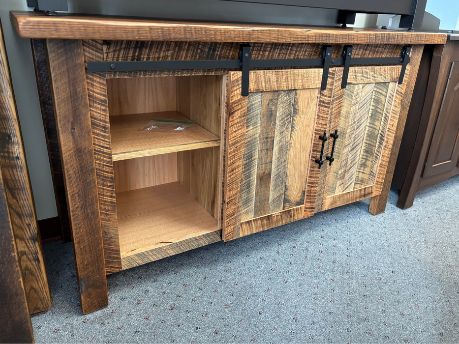 Amish Frontier Reclaimed Barndoor Buffet - Amish Made Reclaimed Barnwood Buffet - Genuine Reclaimed Barnwood 2