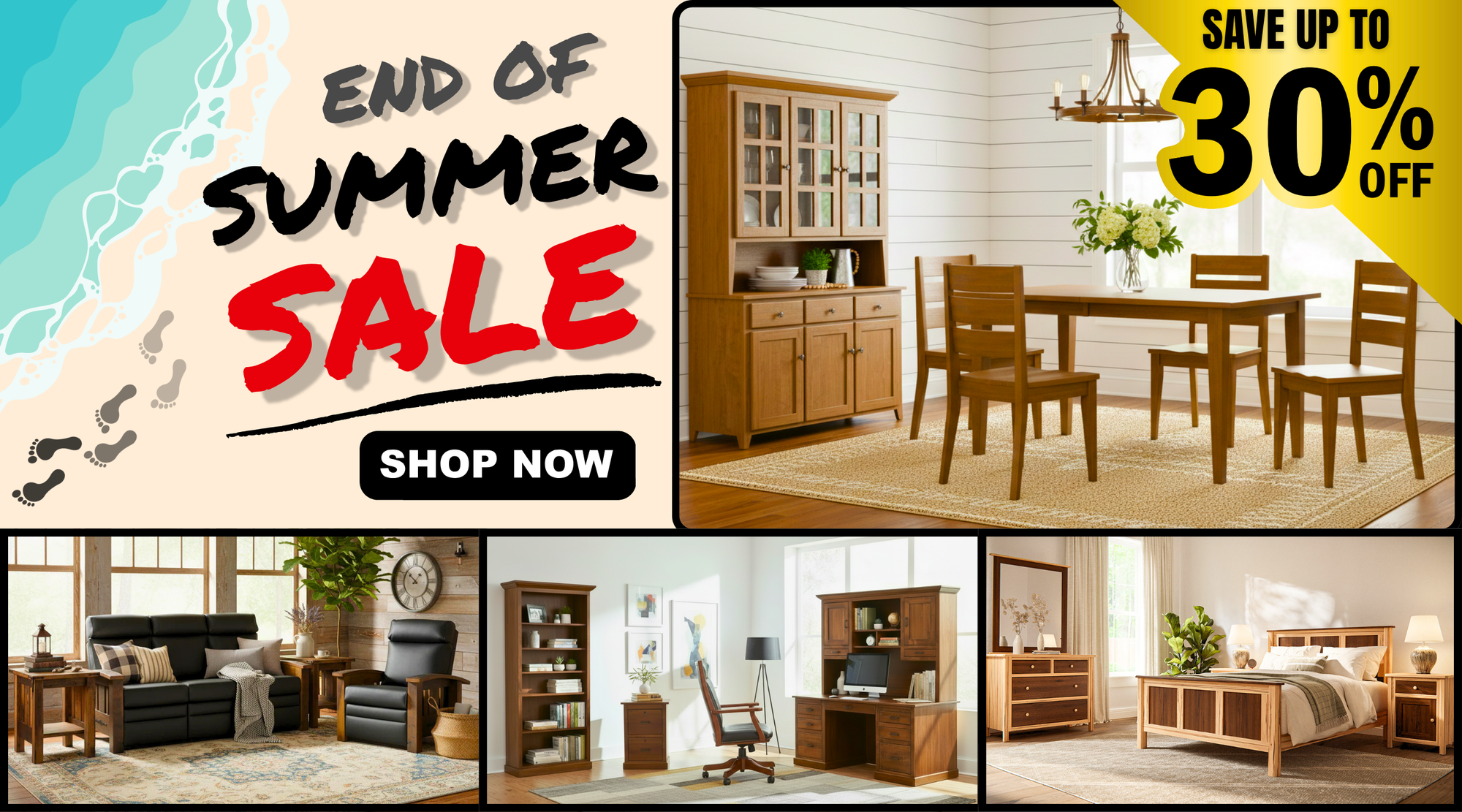 Amish Furniture Nationwide Delivery End of Summer Sale OFCS Amish Furniture