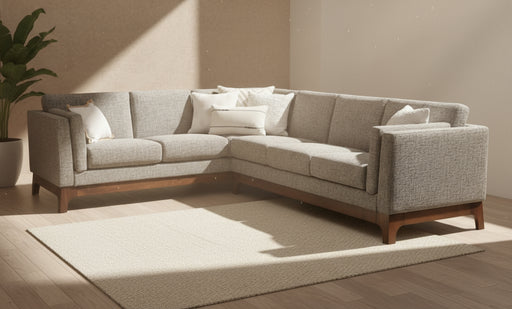 Amish Fusion Sectional Sofa - Quality Fabrications - In Home Photo