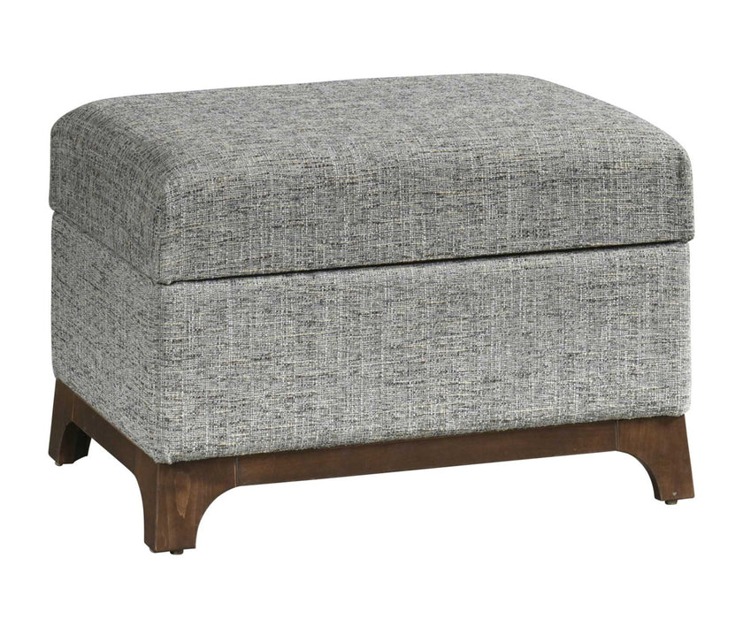 Amish Fusion Storage Ottoman - Quality Fabrications - Closed Photo