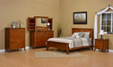 Amish Galveston Bedroom Set - Room Setting - Quarter Sawn White Oak - Michaels Cherry Stain