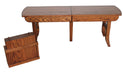 Amish Galveston Extend-A-Bench Benches With Leaves Contemporary