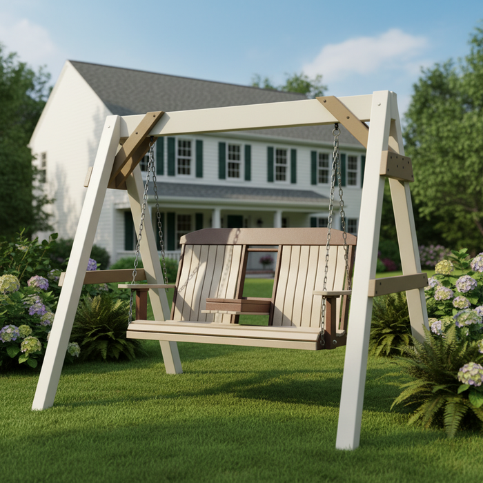 Amish Gateway Bentback 5' Swing With Cupholders - In-Stock - Multiple Colors