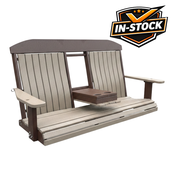Amish Gateway Bentback 5' Swing With Cupholders - In-Stock - Multiple Colors