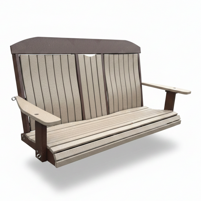 Amish Gateway Bentback 5' Swing With Cupholders - In-Stock - Multiple Colors