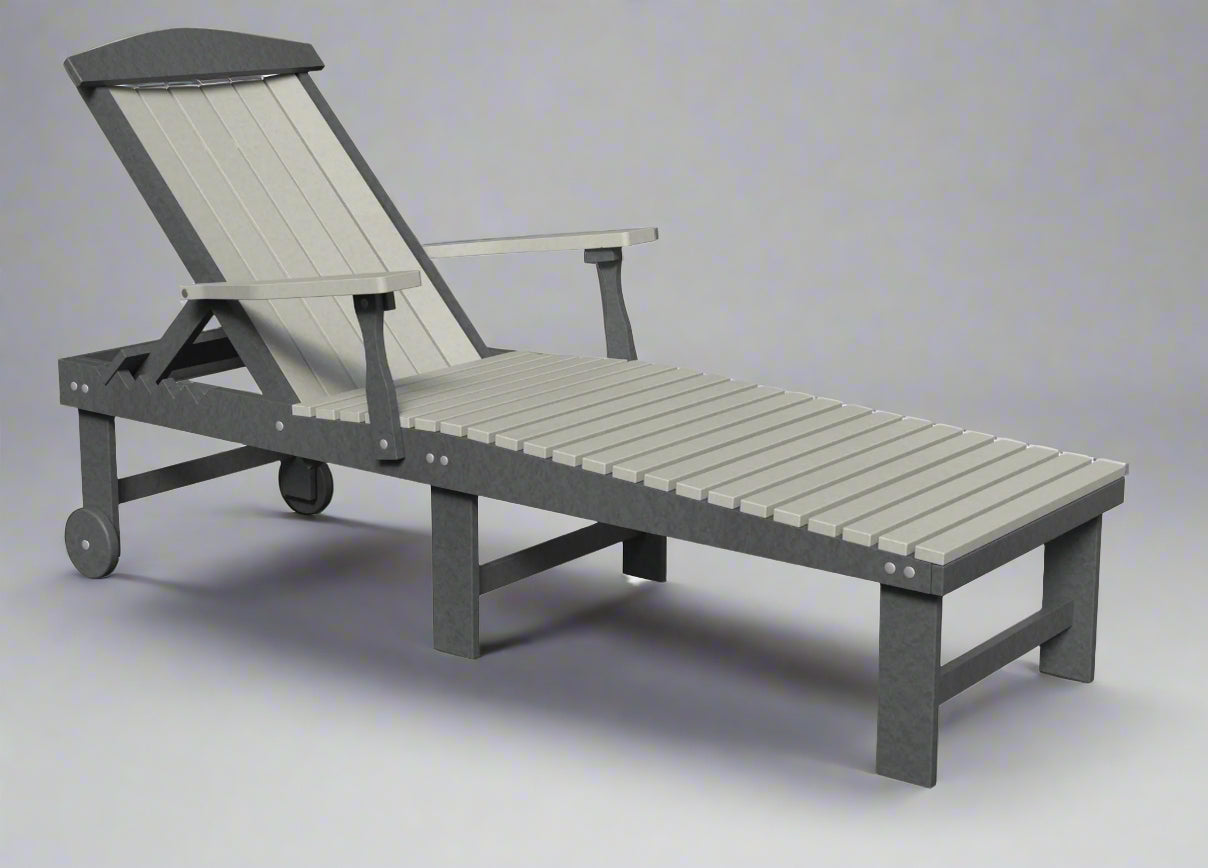 Amish Gateway Chaise Lounge Outdoor Poly Furniture