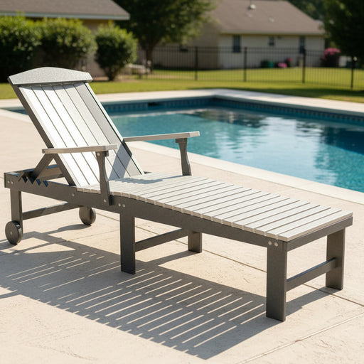 Amish Gateway Chaise Lounge Outdoor Poly Furniture