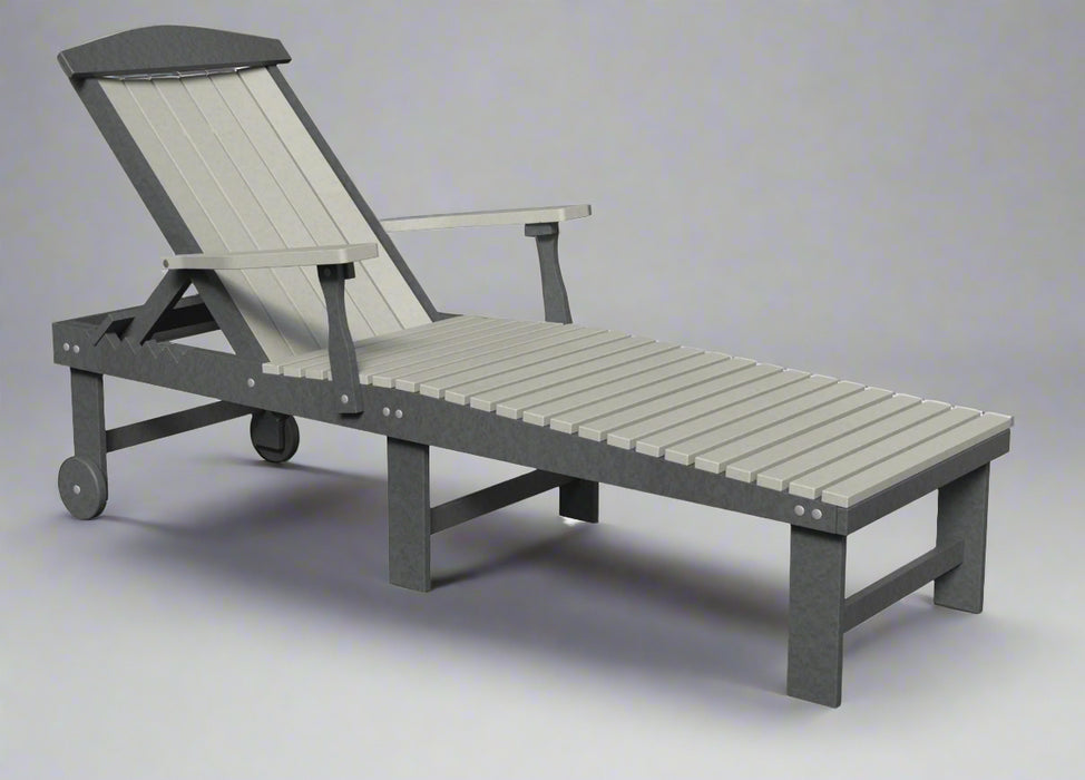 Amish Gateway Chaise Lounge Outdoor Poly Furniture